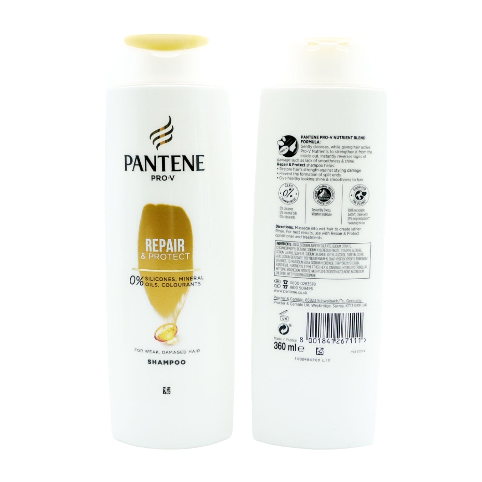 PANTENE Repair & Protect Shampoo 360ml PANTENE Repair & Protect Shampoo 360ml